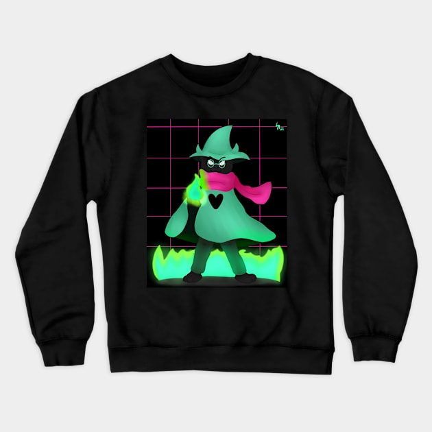 Ralsei Battle Crewneck Sweatshirt by luban